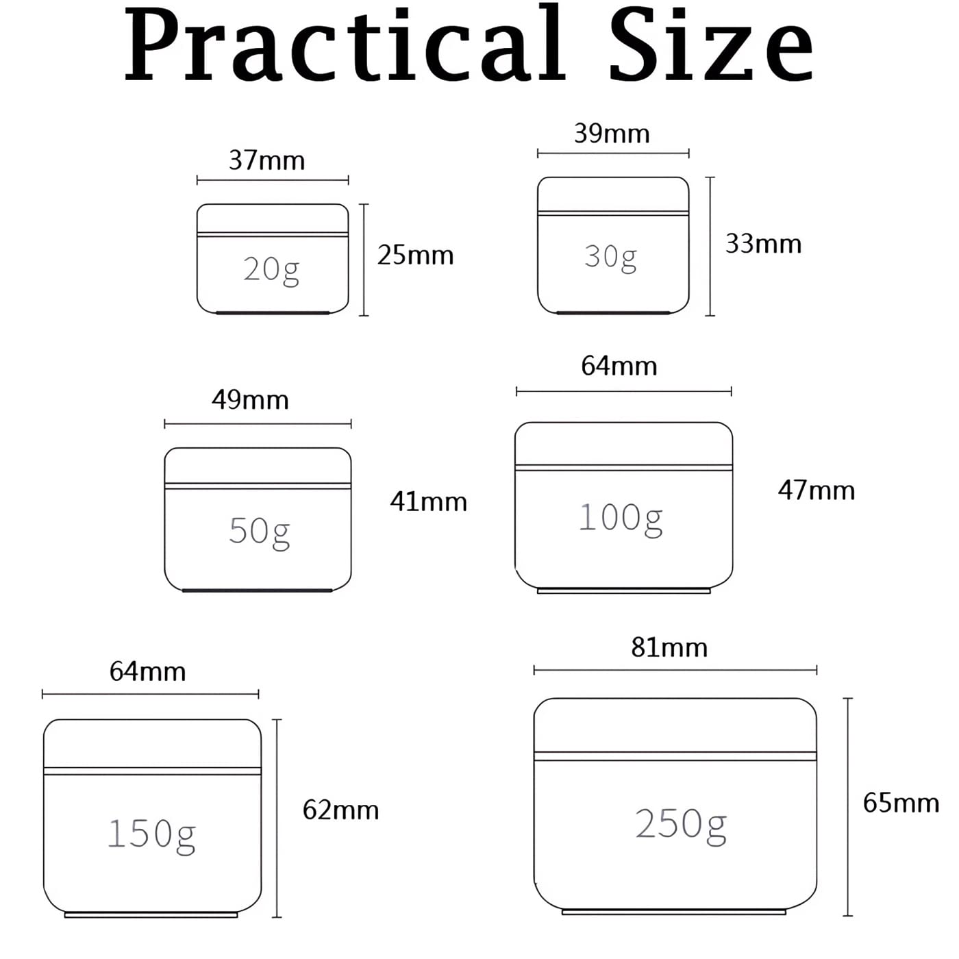 20 Contenitori Da Viaggio Per Cosmetici - Vasetti Plastica 20g Con Tappo A Prova Di Perdite Per Creme E Campioni - Foto 8