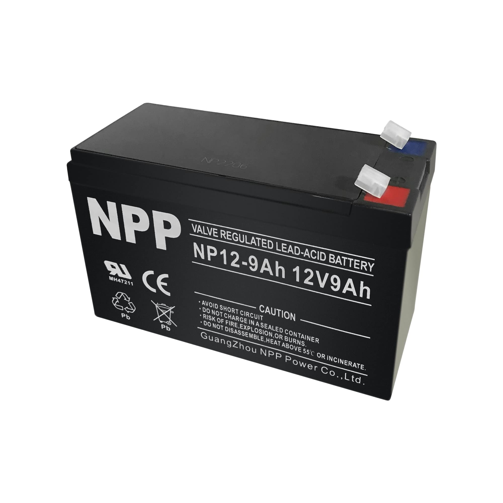 NPP NP12-9Ah F1 12V 9Ah Sealed Lead Acid Rechargeable Battery