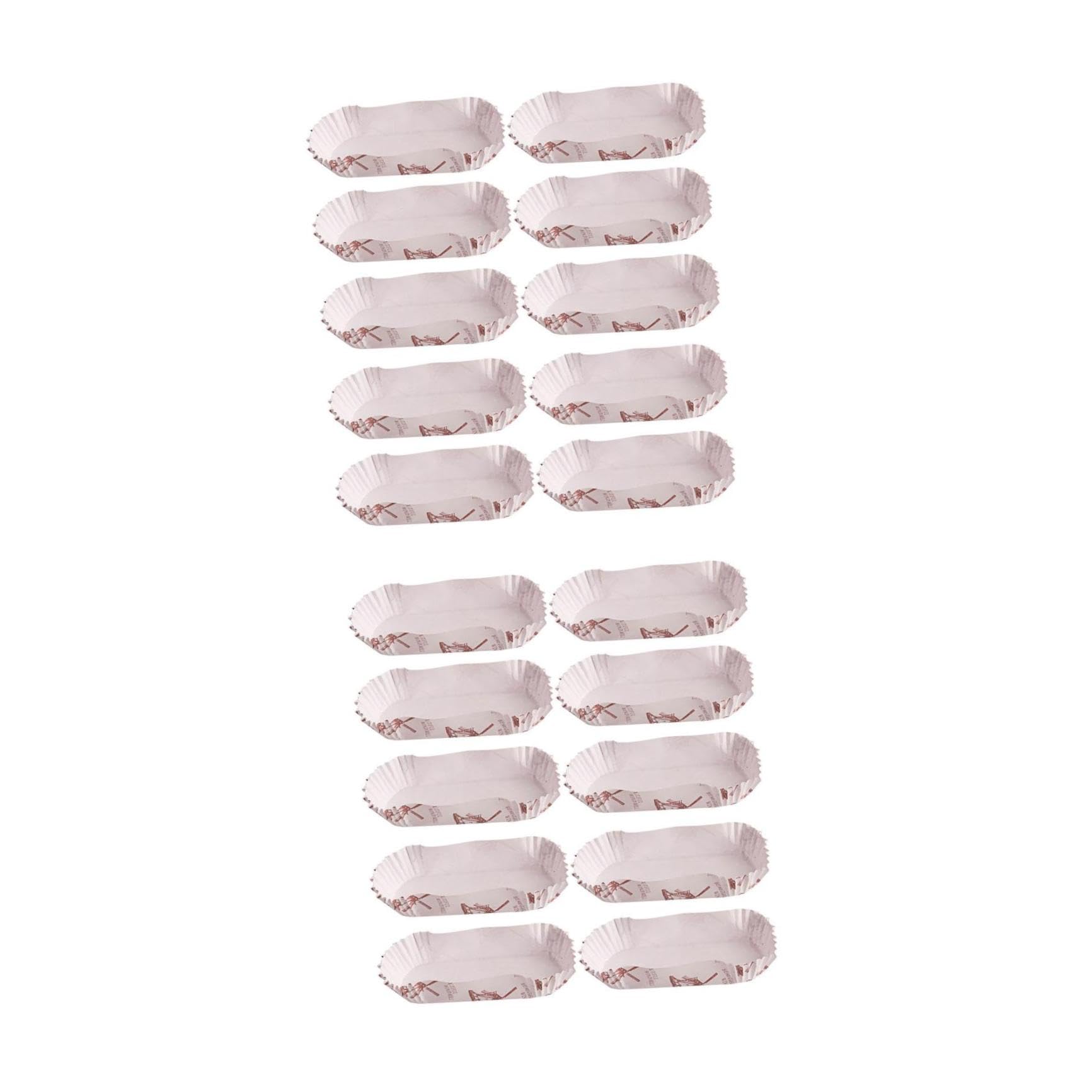 Cabilock 2 Ensembles Plateau De Doublures De Moule À Moules À Pour La Cuisson Accesoire Cuisine Decoration Fete Gobelets En Papier En Forme De Bateau Blanche 600 Pièces * 2