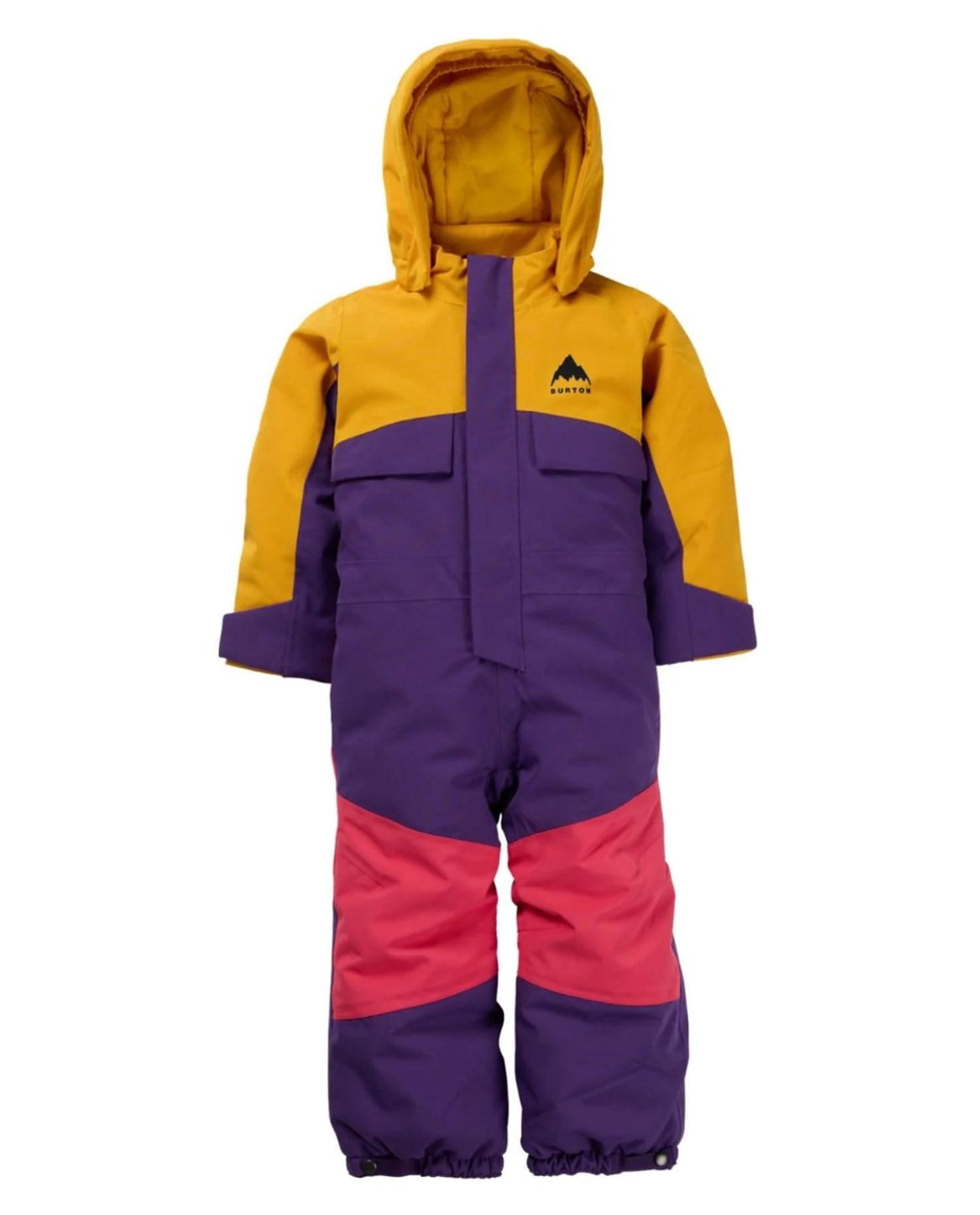 美品　週末セール　Burton 子ども用 スノーボードウェア フルボディスーツ Burton Toddlers' 2L One Piece, Goldenrod/Imperial Purple, 18M