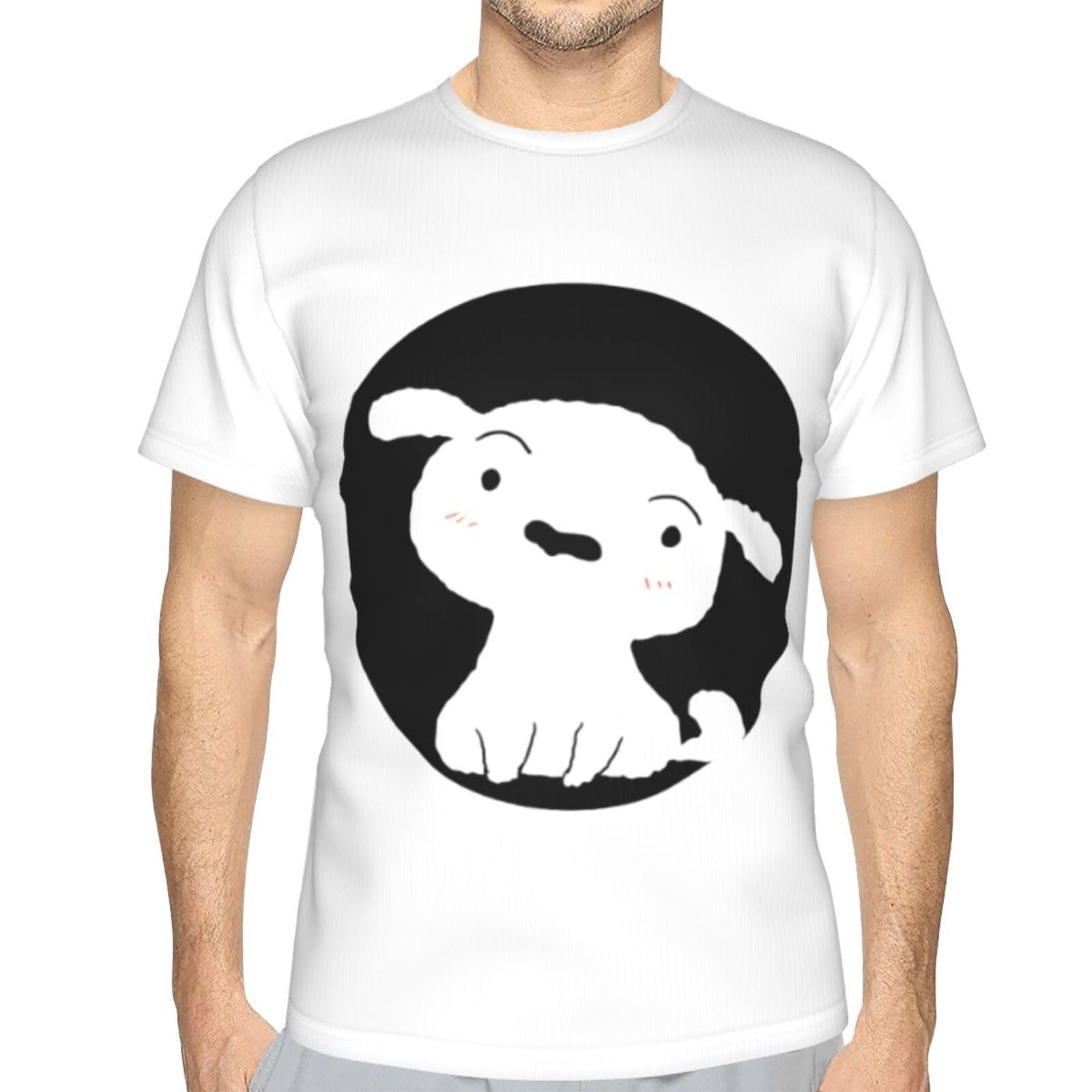 Amazon.co.jp: Tシャツ メンズ クレヨンしんちゃん シロ かわいい 半袖 