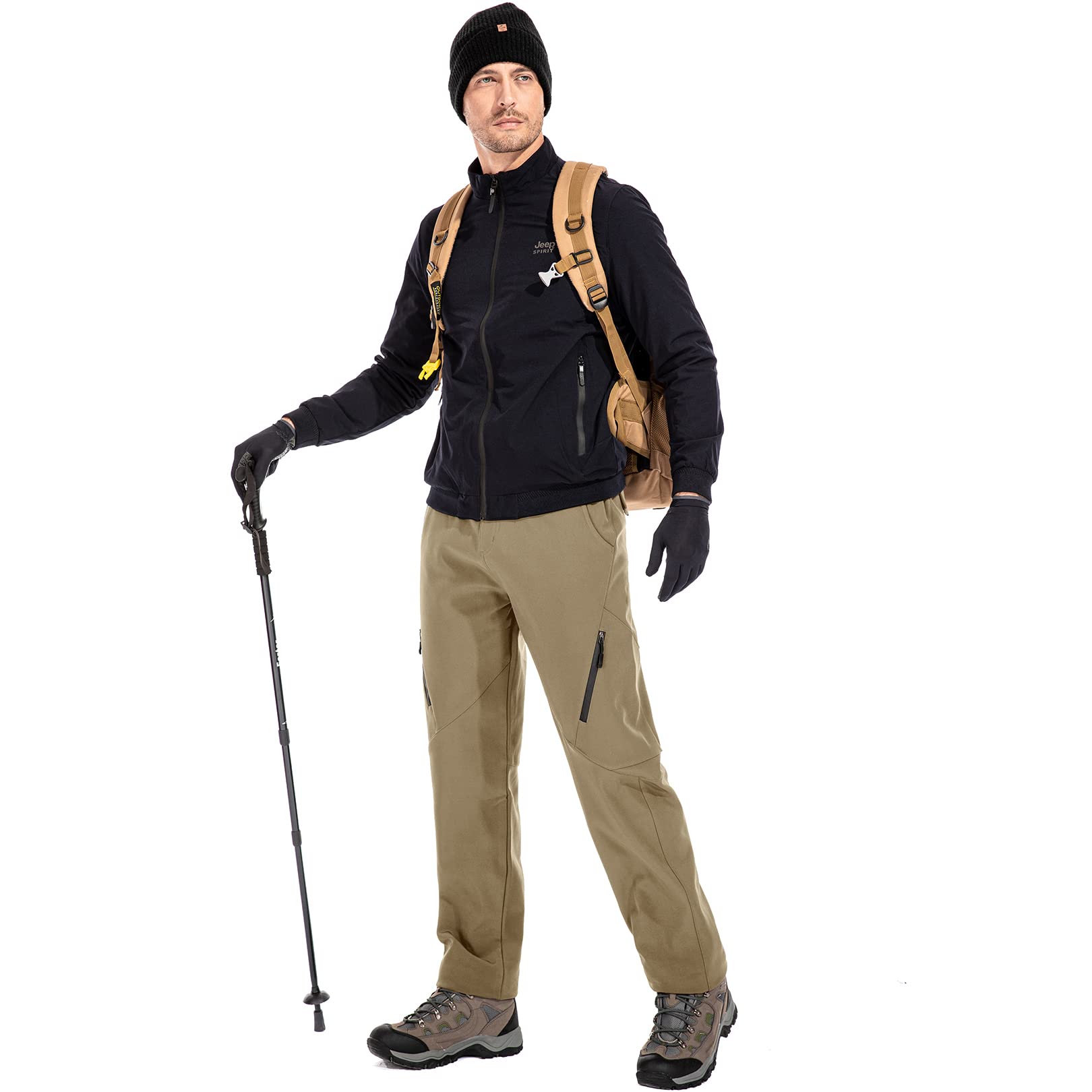 Jessie Kidden Mens Waterproof Hiking Pants, Outdoor Snow Ski Fishing