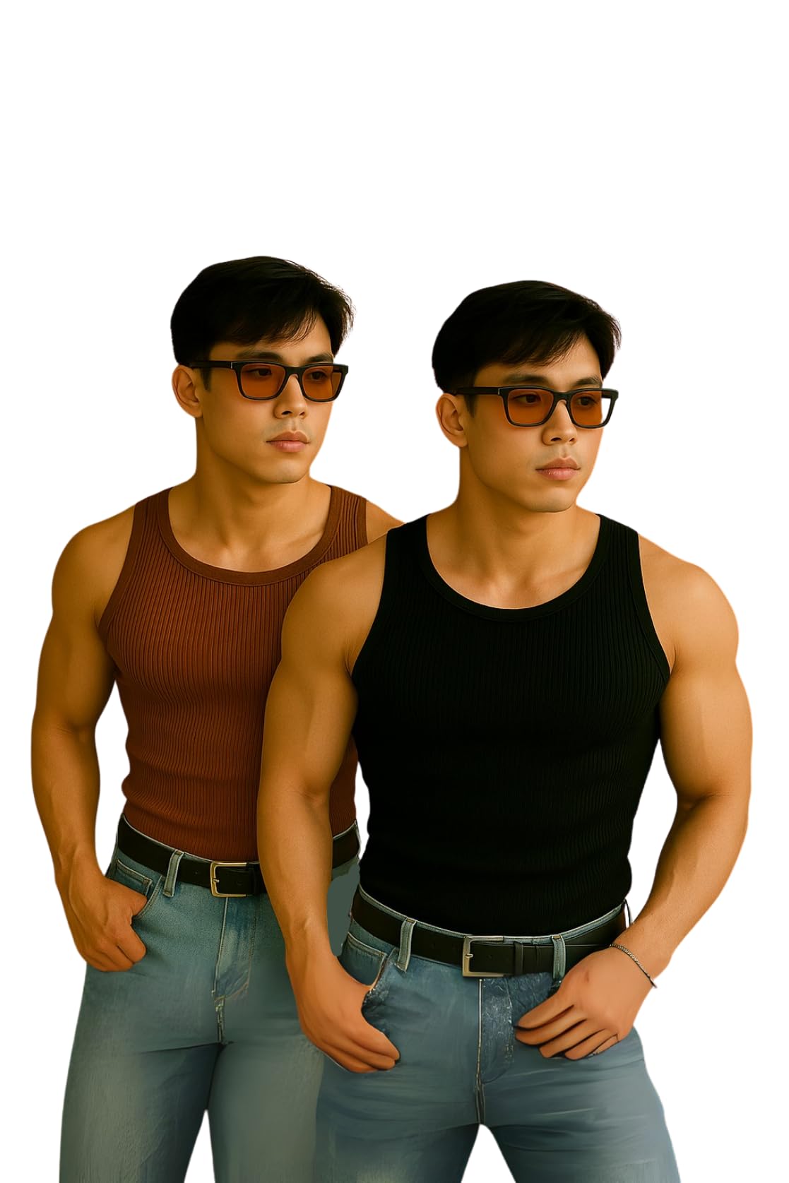 Men’s Premium Cotton Vest – Sleeveless Gym Undershirt | Breathable, Stretchable & Skin-Friendly Innerwear for Everyday Comfort | Pack of 2 | 302