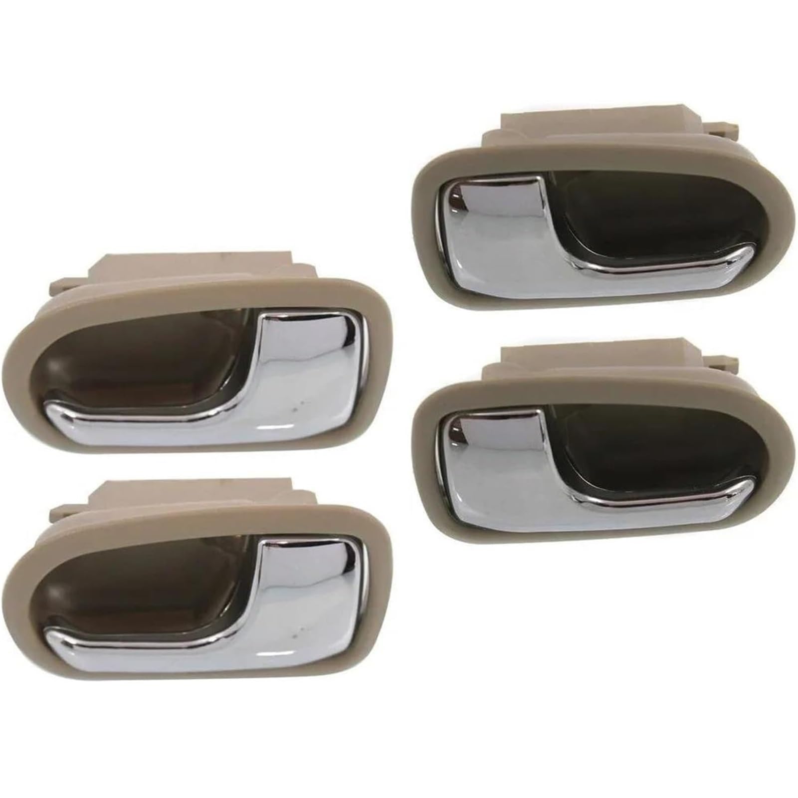 Zynther 4Pcs Black Inside Door Latch Handle Interior Door Handle For Mazda 626 1993-1997 For 323 For Protege 1995-2003 Front And Rear(4Pcs Black)
