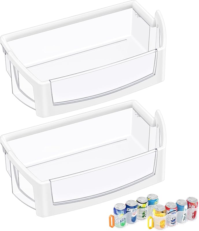 2 PACK UPGRADED WPW10224961 Refrigerator Door Bin Shelf Replacement | Whirlpool Refrigerator WRX735SDBM00 Door Shelf Bin W1022496 WRF555SDFZ00 W10224961 WRF555SDHB00 1872710 Fridge Bin Right Side
