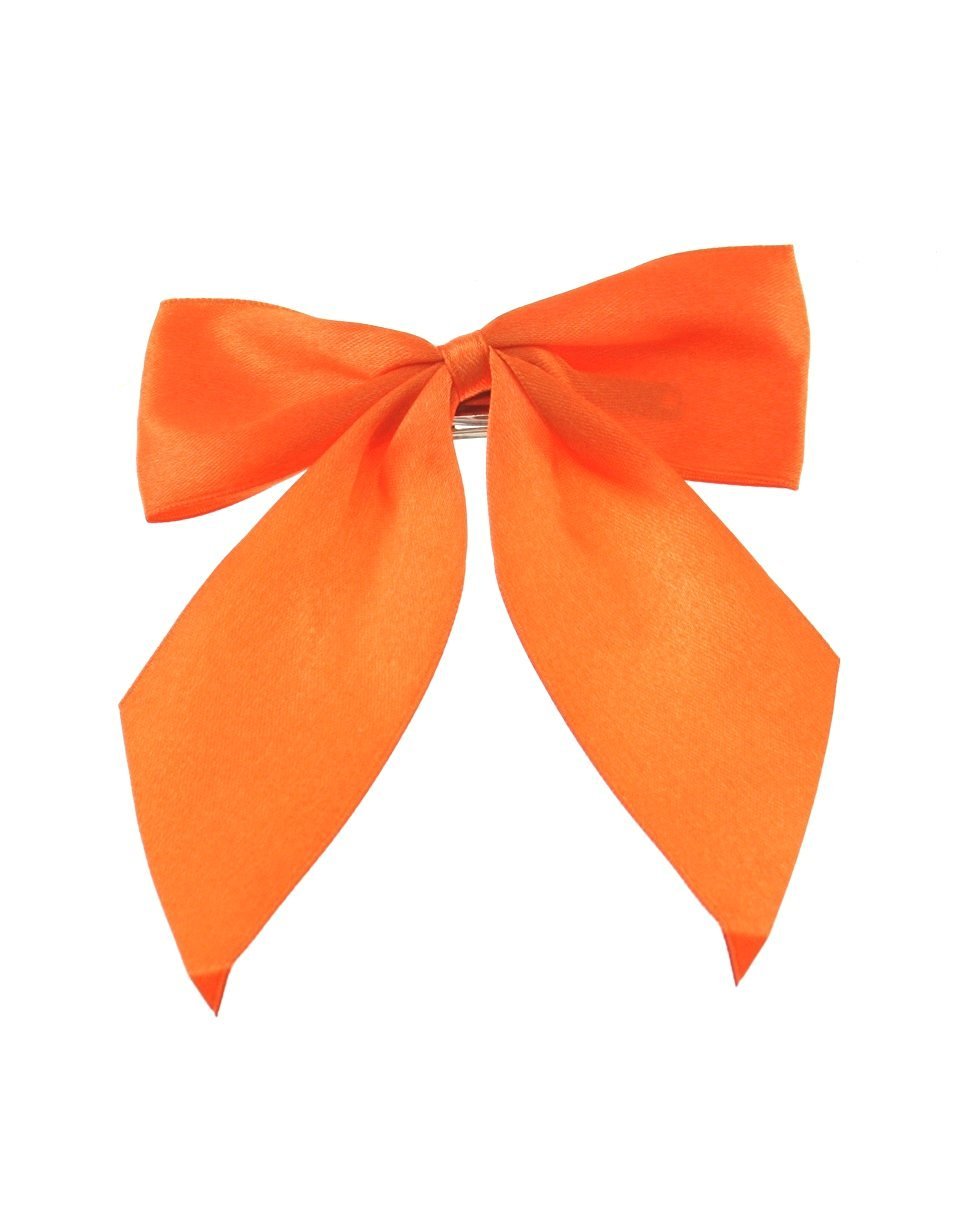 Zac's Alter Ego Large Satin Bow with Tails on Mini Barrette