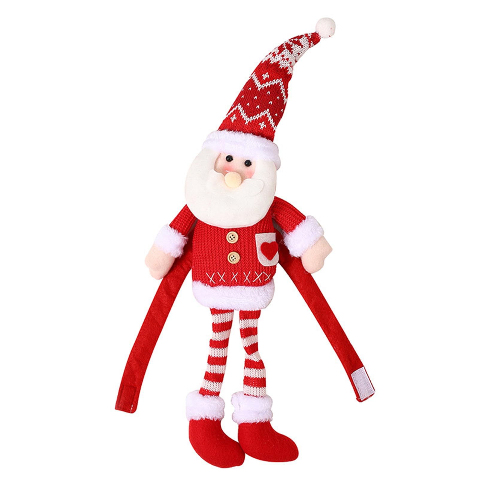 Creative Christmas Curtain Buckle Ornament Santa/Elk/Snowman Doll Decoration for Home New Year Decor 2024 Navidad Gift Santa Decoration