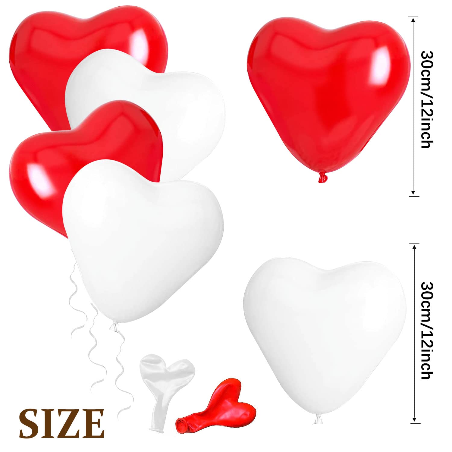 FELTECHELECTR 25stuks Hart Ballonnen Van Aluminiumfolie Valentijnsdag Decoratie Voor Bruiloften Feesten Perfecte Fotobezorging Voor Romantische Sfeer