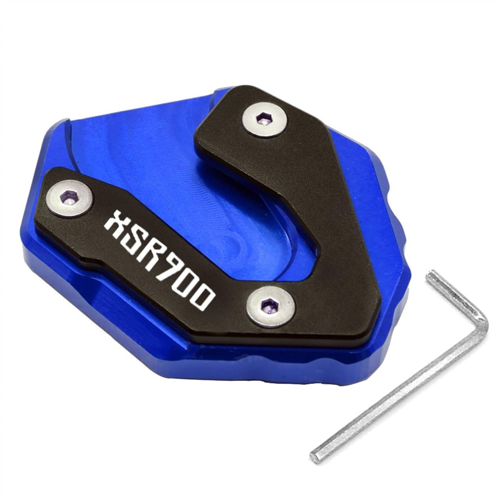 Moto Ingrandire Cavalletto Cavalletto Laterale Allargamento Base Piastra di Estensione Pad Per Yamaha MT 09 2014-2018 XSR900 2016-2018 Espansore Per Staffa (Colore : 5