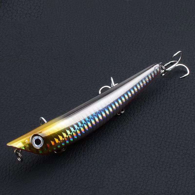 Kit De 6 Leurres De Pêche Topwater 10cm - Pour Eau Salée Et Douce, Poissons Twists, Leurres Durs Walk-the-dog