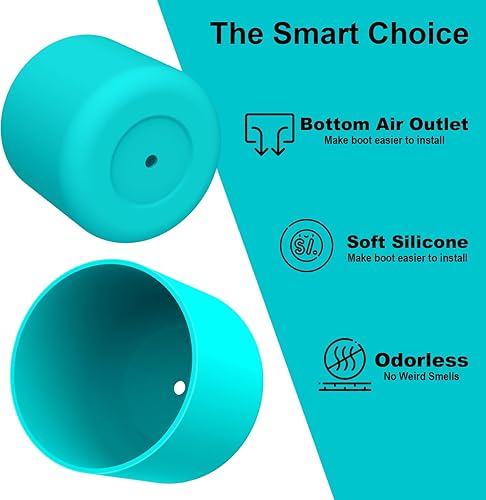 Miniatura 3 de Comheral 2 botas de silicona para botella de agua Owala de 32 onzas, funda protectora antideslizante para botellas de acero inoxidable, aptas para