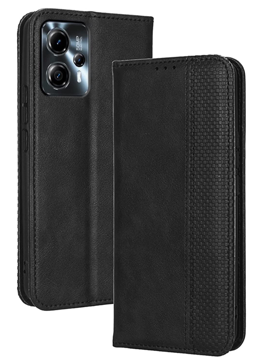Coque Transparente Antichoc Pour Motorola Moto G13/G23 - Protection 360° Avec Film écran - Noir - PC+TPU