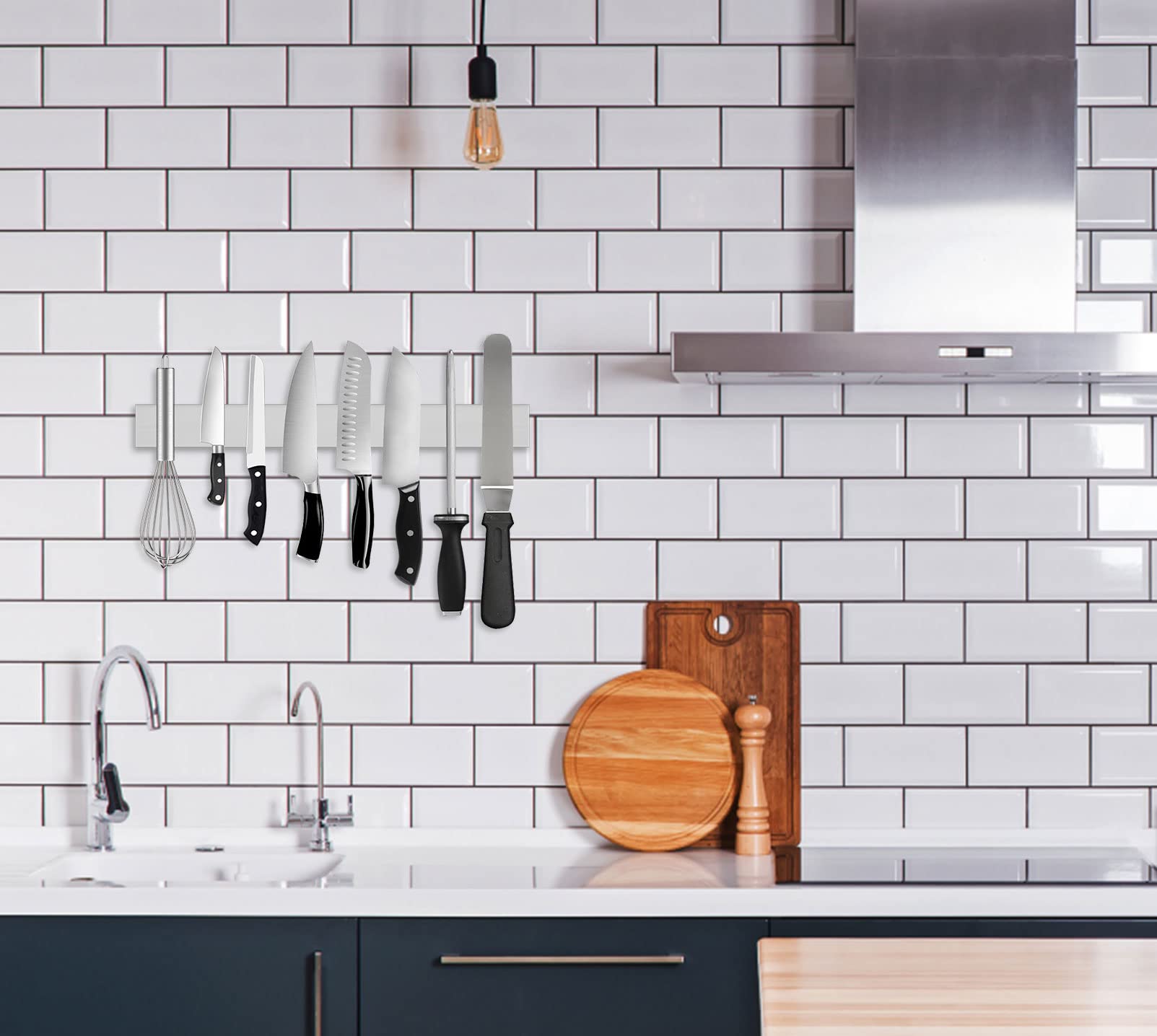 Knife Holder for Wall, Ouddy 16 Inch Stainless Steel