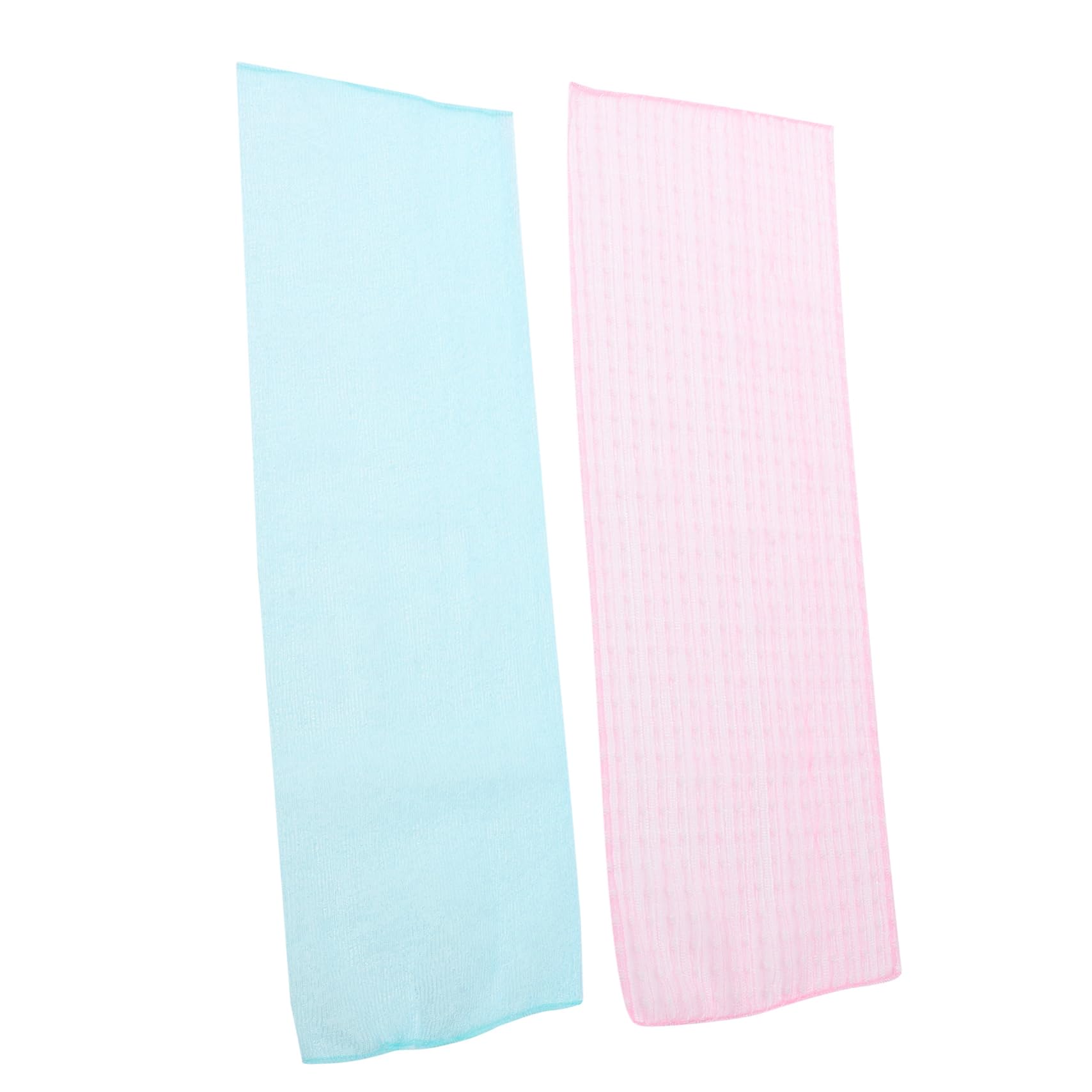 OSOLADY 2pcs Bath Towel Back Scrubber Long Comfortable Exfoliating Nylon Towel for Shower Perfect for Travel