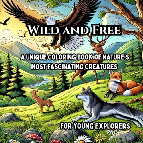 Wild and Free: A Unique Coloring Book of Nature’s Most Fascinating Creatures for Young Explorers (Wild Animal Coloring Adventures) image 2