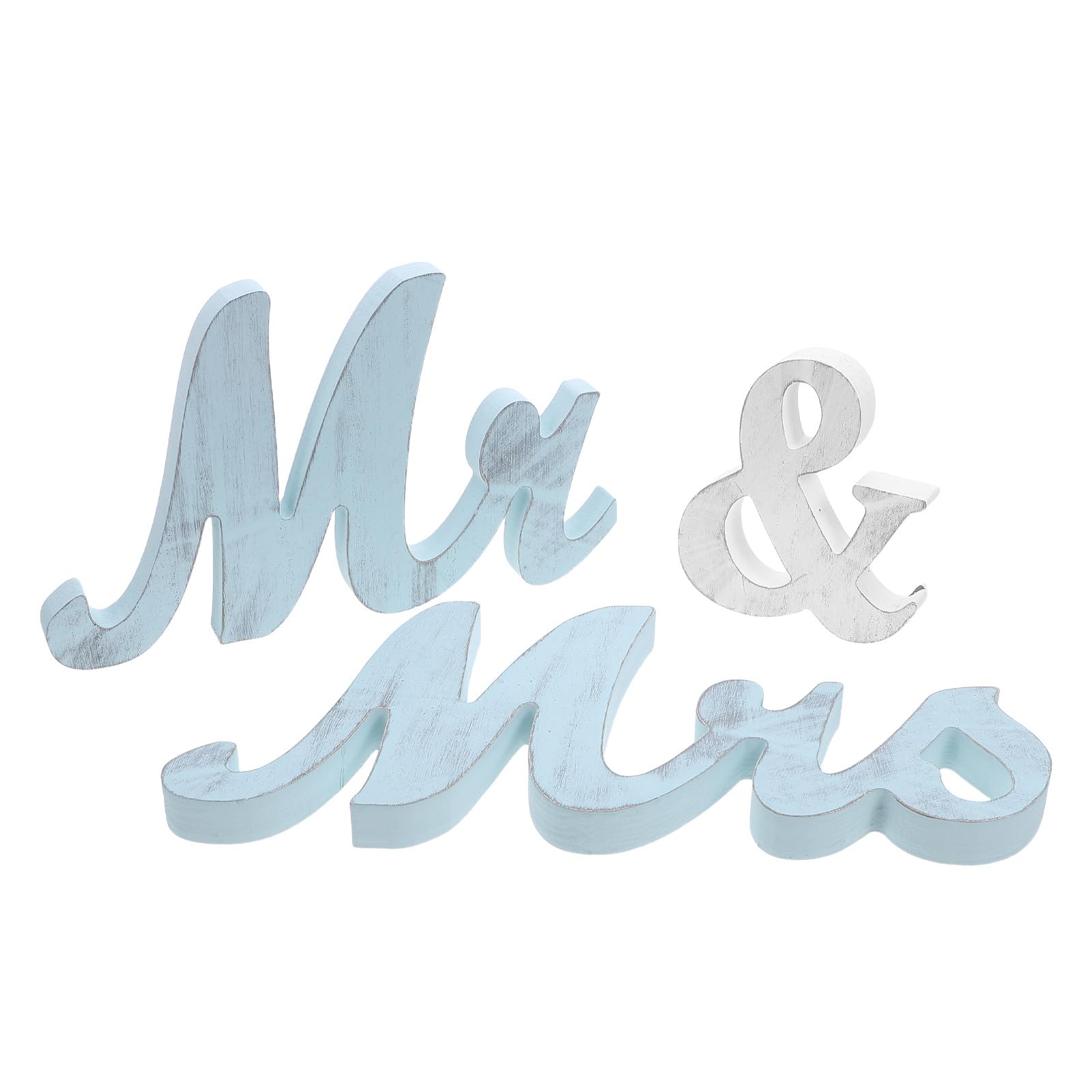 Healvian Decorazione da Tavolo per Matrimonio in Legno Lettere Mr e Mrs, Leggera e Facile da Montare, per Anniversari e Decorazioni Eleganti