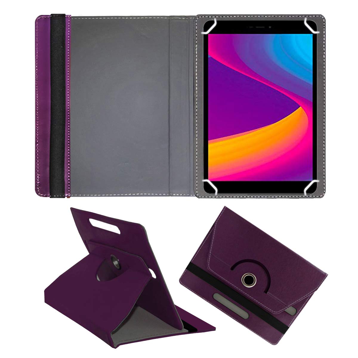 Fastway Rotating Leather Flip Case for Panasonic Tab 8 HD 8 inch with Wi-Fi+4G Tablet Stand Purple (B08K7G9V9Q) Amazon Price History, Amazon Price Tracker