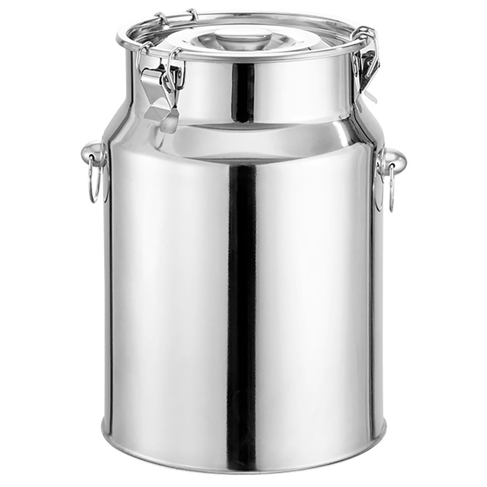 Seau de stockage et de transport de lait scellé en acier inoxydable avec couvercle, capacité de 9 L, idéal pour le stockage d'huile comestible et de thé