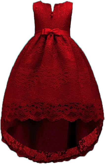 WEONEDREAM Princess Girls Dress for Wedding Birthday Party with Train Size 3-14 Years