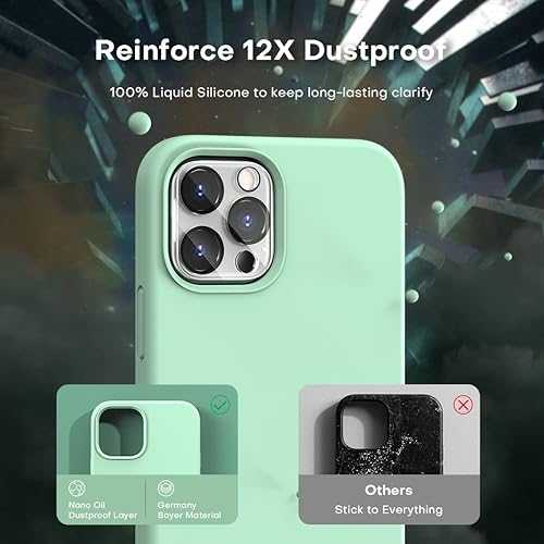 Vista 490 de TOCOL - Funda 5 en 1 para iPhone 11, con 2 protectores de pantalla + 2 protectores de lente de cámara, funda delgada de silicona líquida a prueba