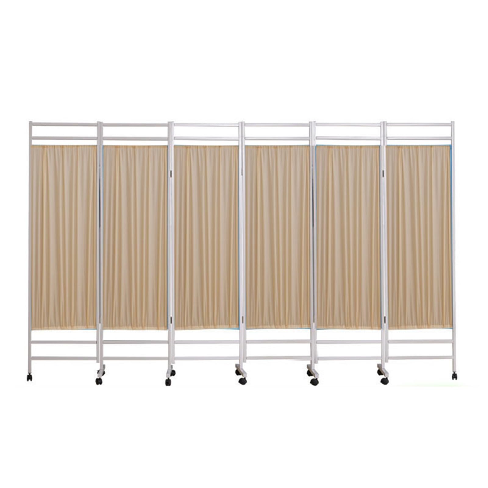 Paravent de confidentialité pliable en 6 pièces de 180 x 50 cm, design mobile