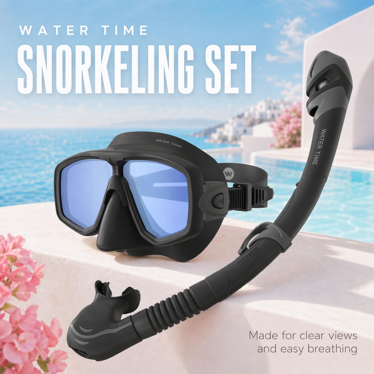 Sprzęt do nurkowania na czas wodny dla dorosłych, zestaw do snorkelingu z przeciwmgielną panoramiczną maską do nurkowania i wodoodporną konstrukcją, maska do nurkowania dla dorosłych do nurkowania i