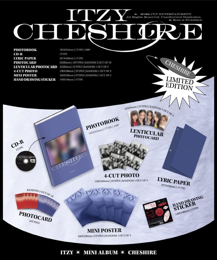 Amazon.com: ITZY [ CHESHIRE ] 6th Mini Album LIMITED EDITION