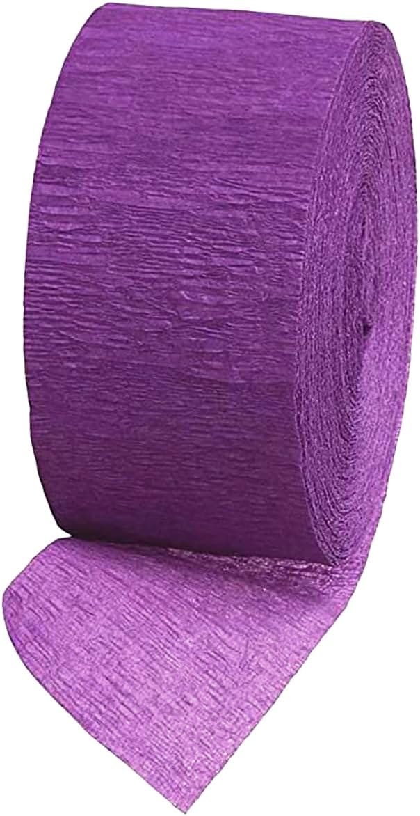 PRP Creation 30 Meters Crepe Paper Streamers, Paper Ribbons for Birthday, Baby Shower, Wedding, Event Decorations and Celebration Party Decoration Supplies Pack of 6 Pieces (Purple)-image-16