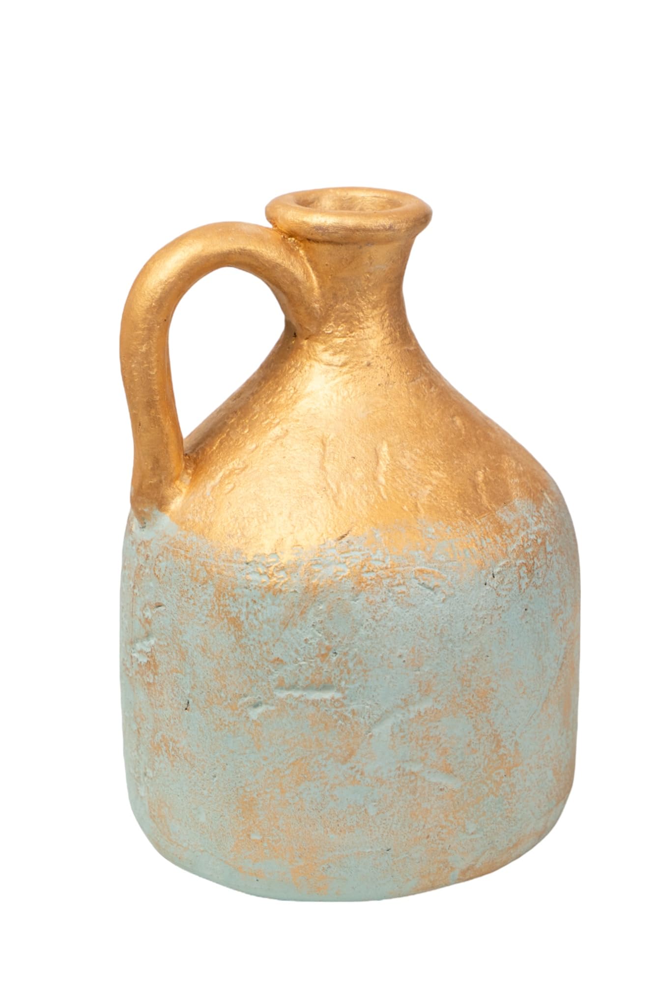 Vase en céramique avec anse au design minimaliste et finitions soignées