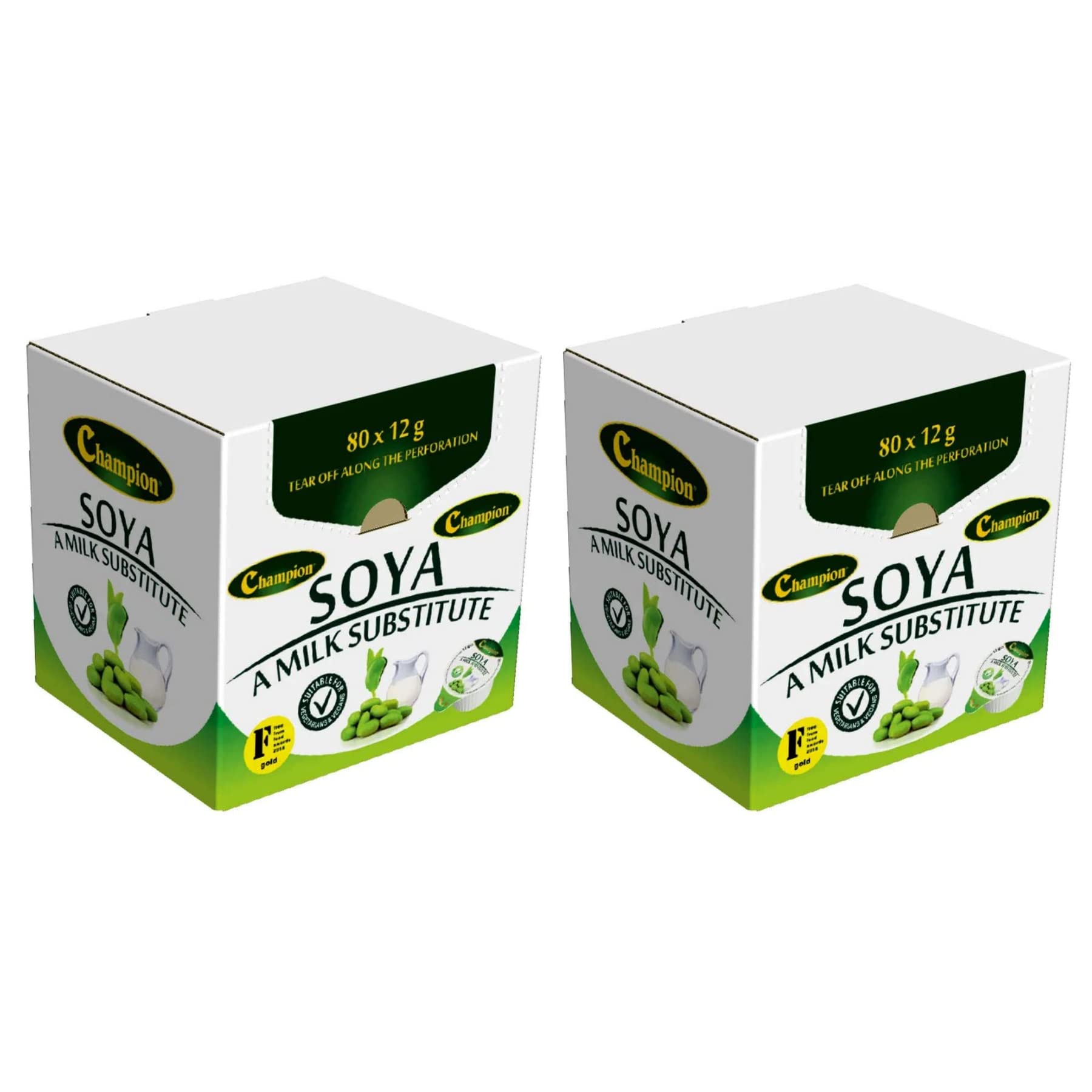 SOYA Milk Substitute 160 Pots Vegan Dairy-Free from Great British Trading