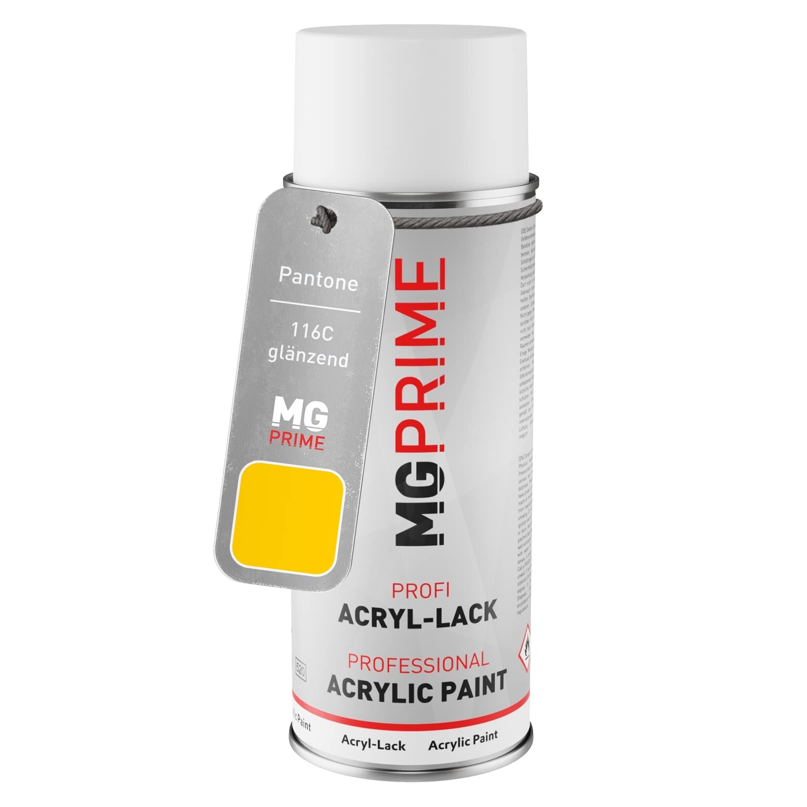 MG PRIME Pantone 116C Yellow Spray can 400 ml glossy quick-drying
