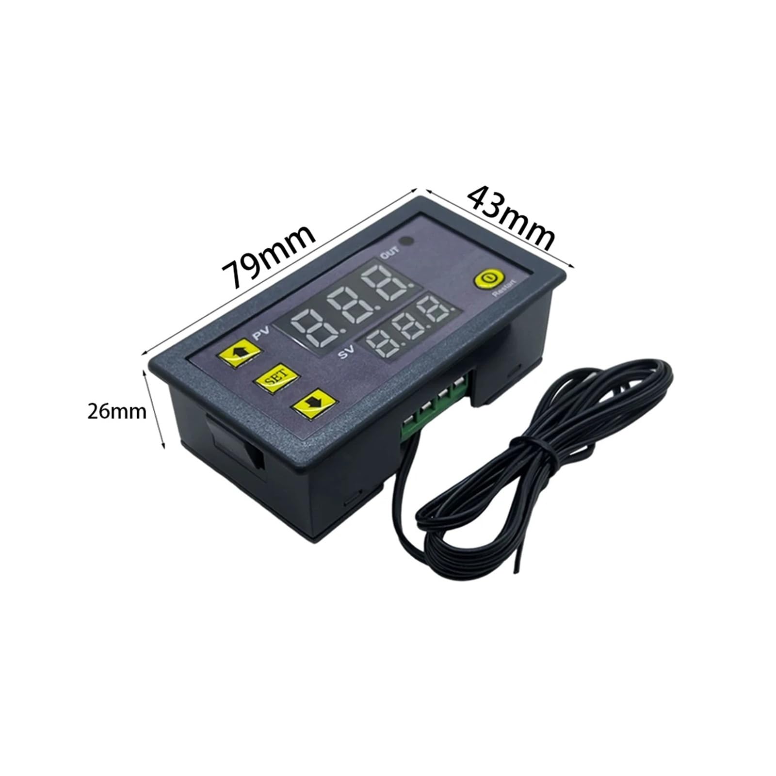 Cyfrowy regulator temperatury na wyjściu -55 ~ 120°C, termostat, regulator ogrzewania/chłodzenia, przełącznik 10 A 220 V / 20 A 12 V