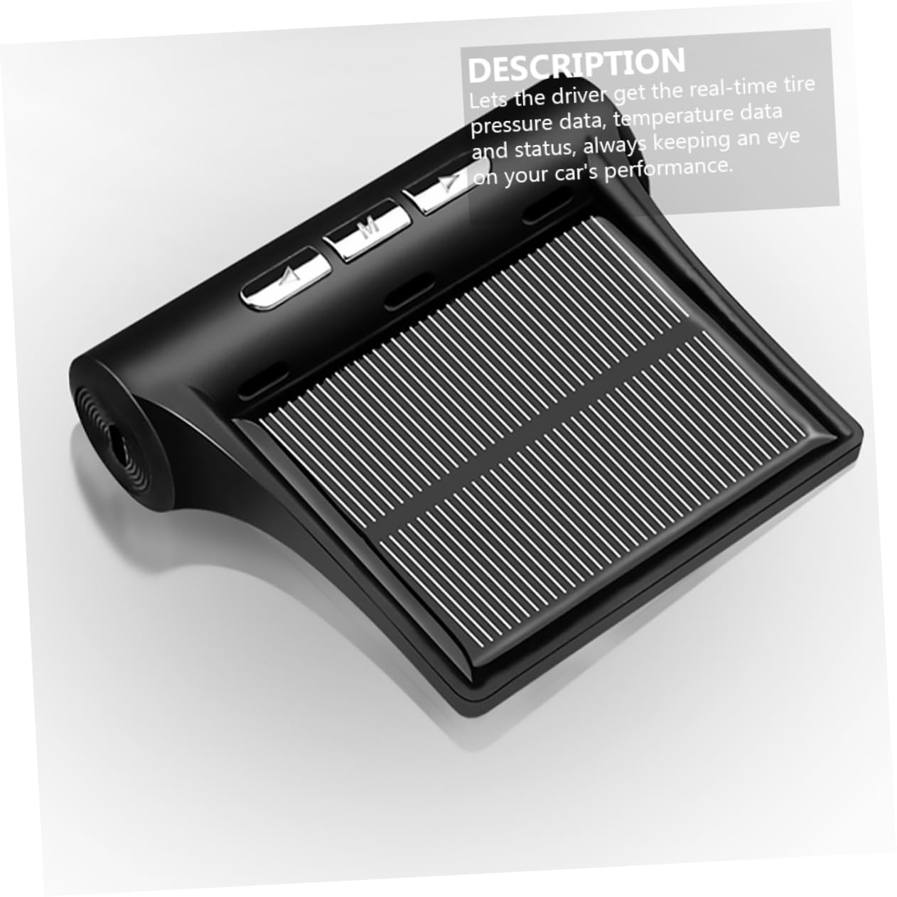 Sensore Pressione Pneumatici Wireless Solare per Auto Monitoraggio Pressione Temperatura Pneumatici Materiale Sicuro Durevole Ricarica USB