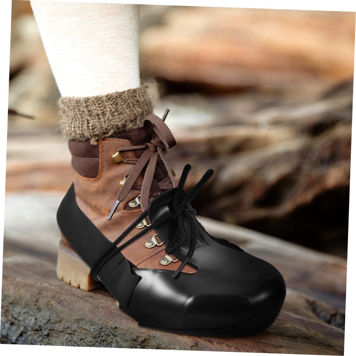 VALICLUD 2pairs Safety Shoe Caps Protective Covers for Shoes Non-slip Design for Construction Sites and Factories for Enhanced Foot Protection