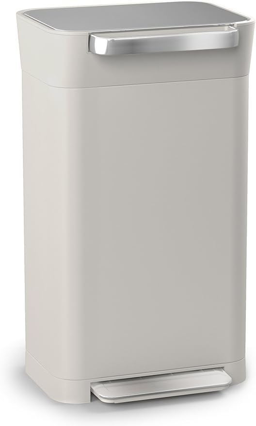 Joseph Joseph Intelligent Waste Titan Trash Compactor, Stone, Holds up