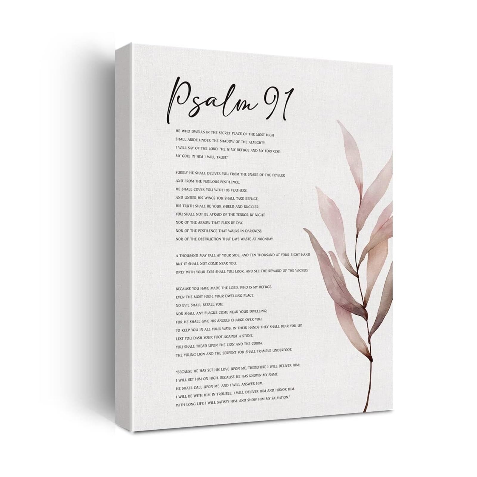 YZWRWRMKTB Encouraging Scripture Wall Decor - Christian Art Print with Uplifting Quote, Religious Gift for Home Office, for Birthday, Christmas, Holiday for Her or Him(Framed,16x24inch(40x60cm))