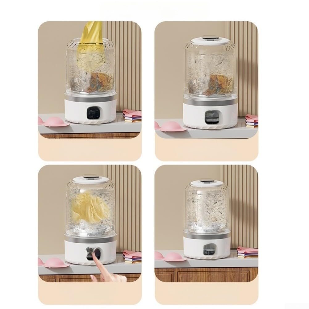 Do mini pralki plastikowej, 1 l, dwa tryby podróży, mini (niebieska)