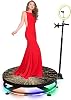 Live Streaming Spin Camera Booth, Party 360 Degree Photo Booth Machine, APP Remote Control, Ring Light Selfie Holder, Automatic Slow Motion for Wedding, Increase Fame