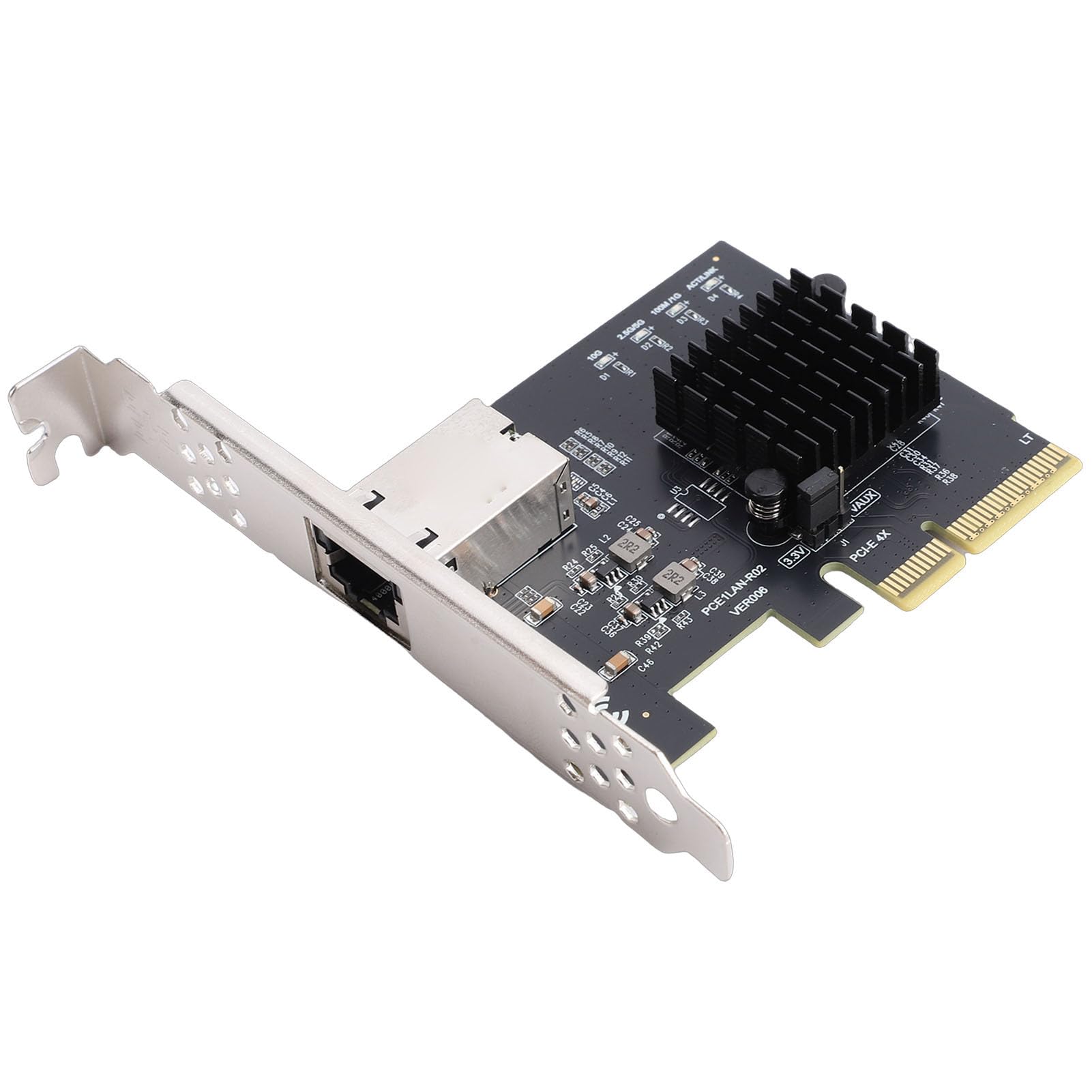 Tangxi Scheda di Rete Gigabit PCIe 4X, Adattatore Ethernet da 10 Gbps con Chip RTL8127AT per Server Desktop PC NAS Data Center 10 11