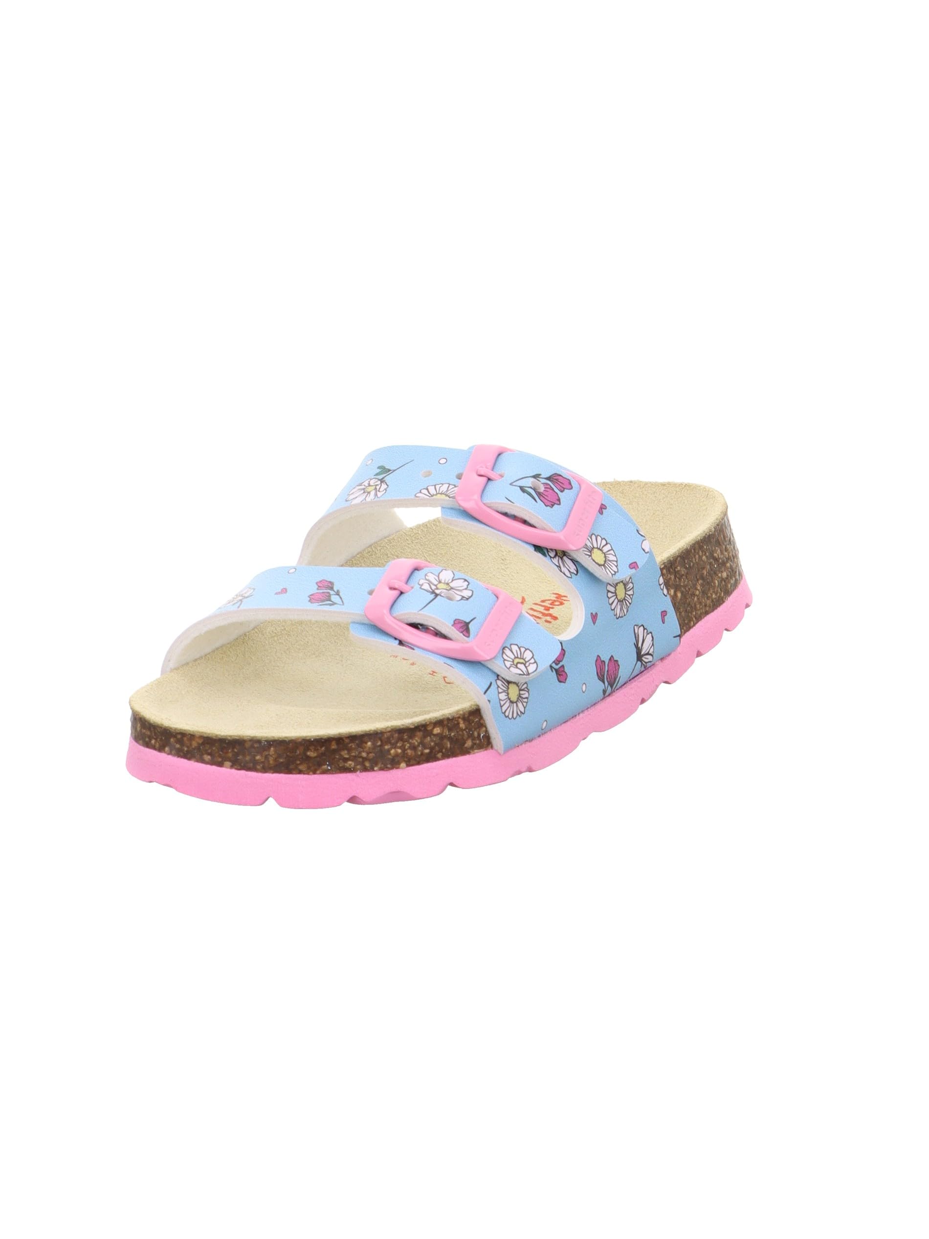 Superfit FUSSBETTPANTOFFEL, Mule, HELLBLAU/MEHRFARBIG 8400,