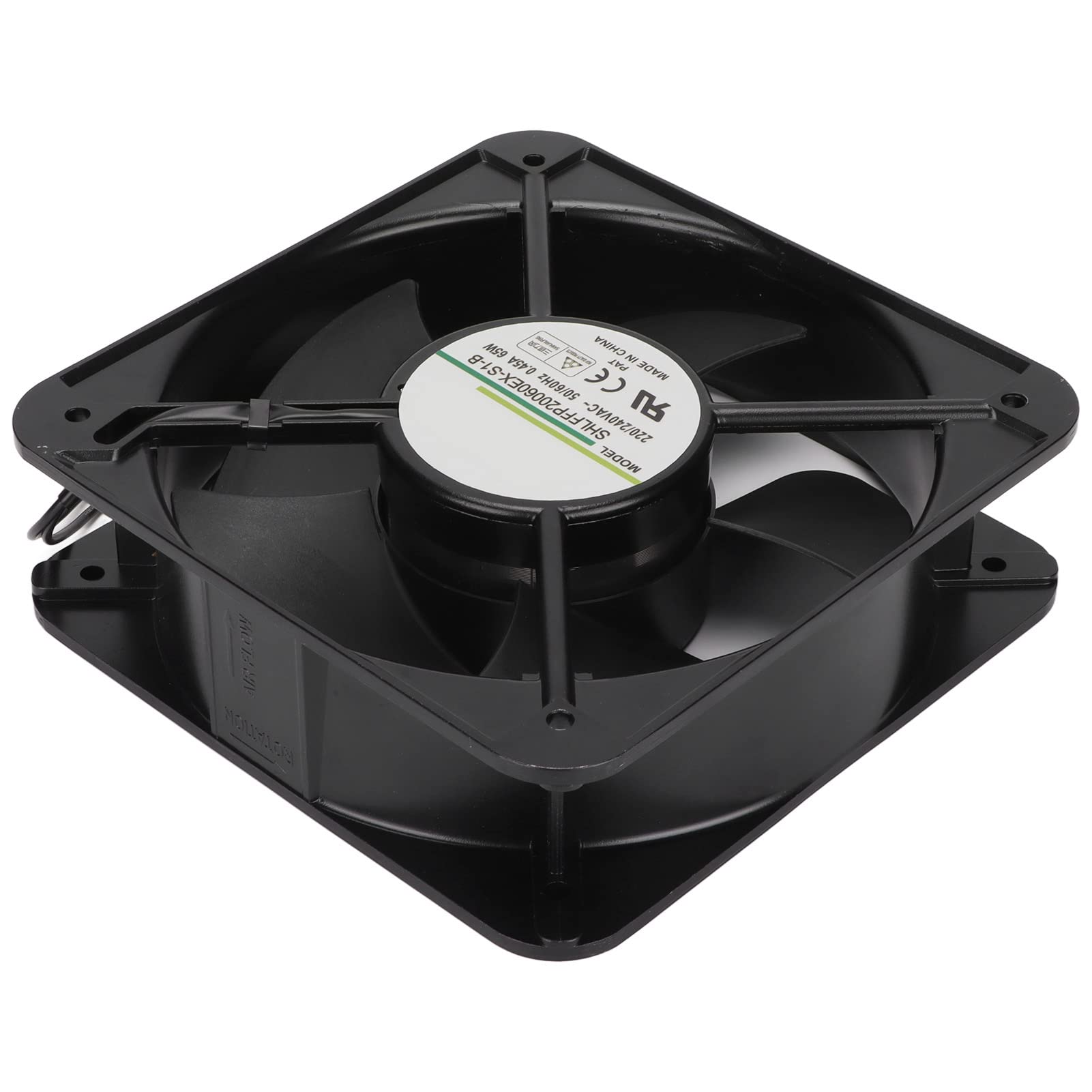 aqxreight Wentylator Chłodzący Przemysłowy Wentylator Chłodzący 200 Mm z Podwójnym łożyskiem do Wentylacji Podwozia Maszyn Zasilacze 220/240 V Wystarczy zainstalować, Użyj Wentylatora Chłodzącego