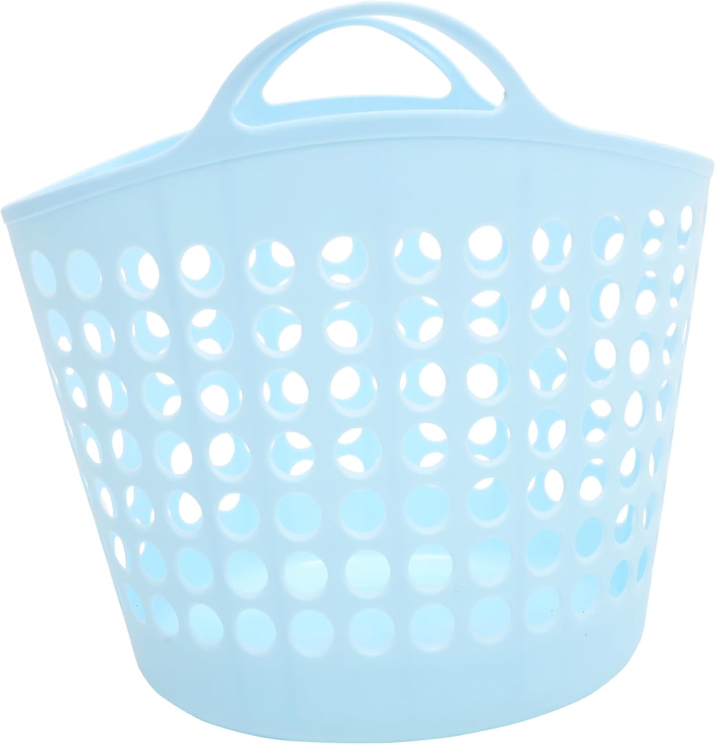 Plastic Laundry Basket with Handle Clothes Storage Hamper Capacity for Bedroom Bathroom and Living Use Versatile for Clothes Shoes Toys and Blankets
