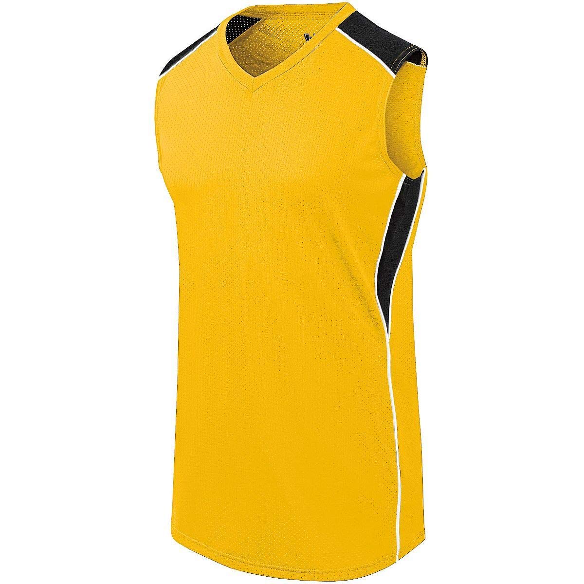 Augusta Sportswear Girls Dynamite Jersey L Athletic Gold/Black/White