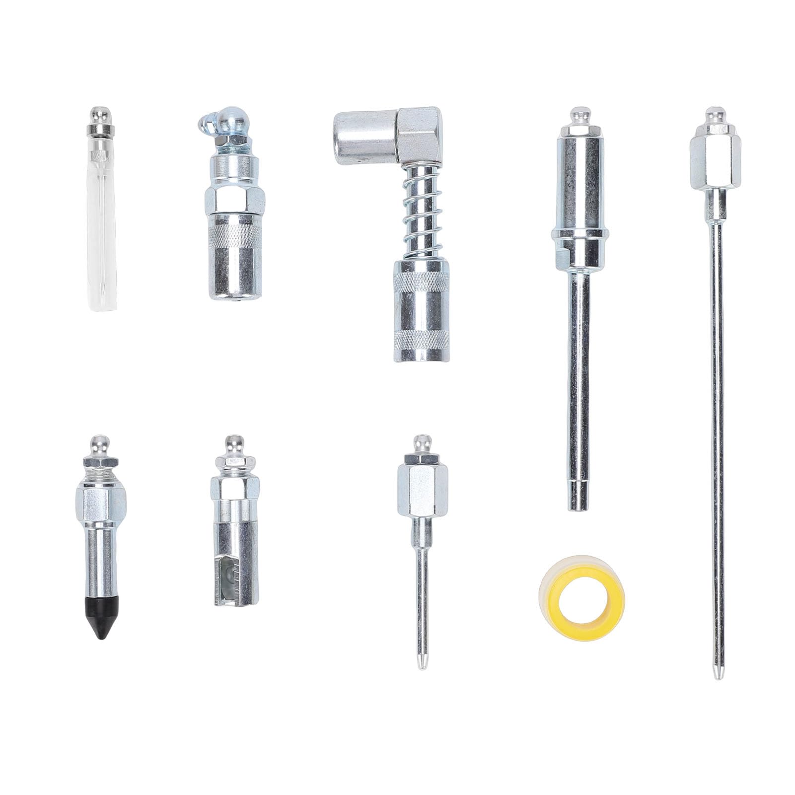 Complete Grease Fitting Steel Kit Leakless Operation for Cars,