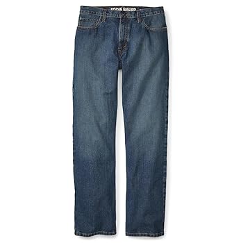 【ODOR】25ss Indi raw jean デニム Eddie Bauer Men's Authentic Jeans - Relaxed, Faded Indigo