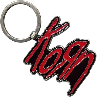 Korn Red Band Logo Keyring Keychain One Size