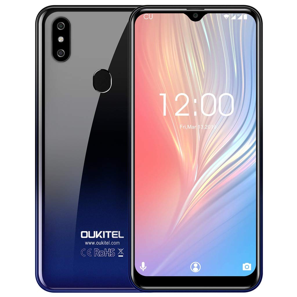 threeWHO for OUKITEL C15 Pro+ 19:9 Cell Phones for Android 9.0 3GB+32GB Face ID 4G Smartphones (Multicolor)