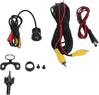 Backup Camera Rear View Camera Rear Parking Assist Camera Night Vision Waterproof 170° Wide Angle Rear View Camera with 18.5Mm Cable