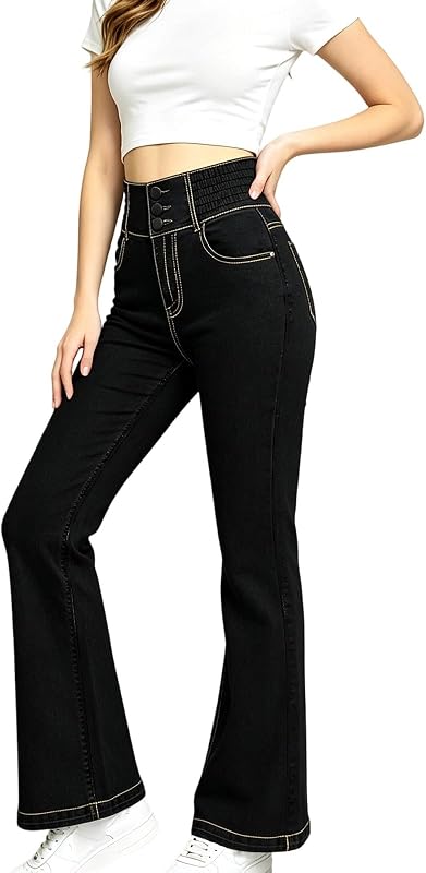 Women's Wide Leg Jeans High Waisted Baggy Straight Leg Denim Pants