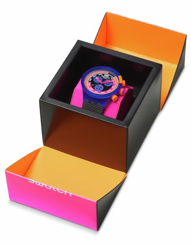 Image of Swatch Big Bold Chrono Unisex Watch Casual Polymer Transparent Quartz Waterproof